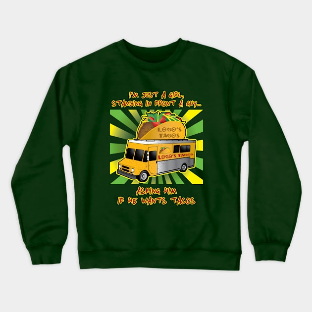 Taco Tuesday (For Her) Crewneck Sweatshirt by WolfBlood7